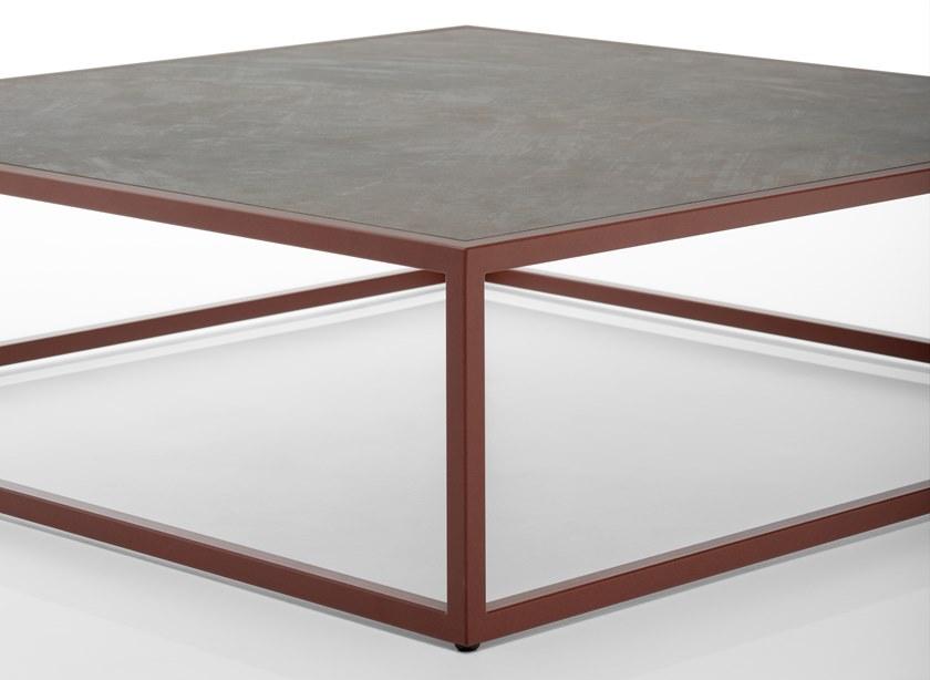 MDF Italia Низкий квадратный керамический журнальный столик Arpa sun-id-1414133 - Вид №2