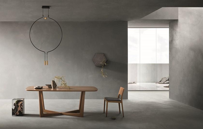 ZANETTE Стул из орехового дерева каналетто и сиденье из экокожи sun-id-1475857 - Вид №2