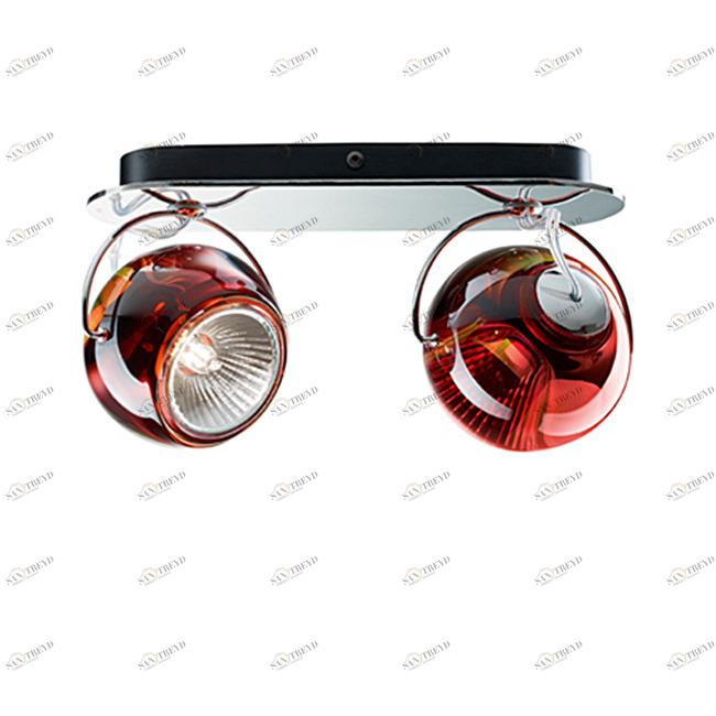Светильник настенно-потолочный красный Fabbian D57G2303 FABBIAN  00-3882549 Красный 