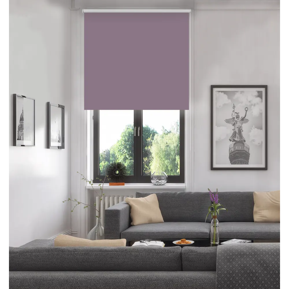 Штора рулонная Inspire блэкаут 200x175 см цвет сиреневый 82407232 STLM-2130565 BLACKOUT - Вид №6