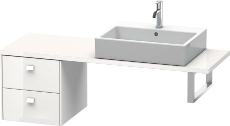 BR512600909 Brioso Шкафчик для компактной консоли Светло-голубой матовый декор Duravit - Вид №2