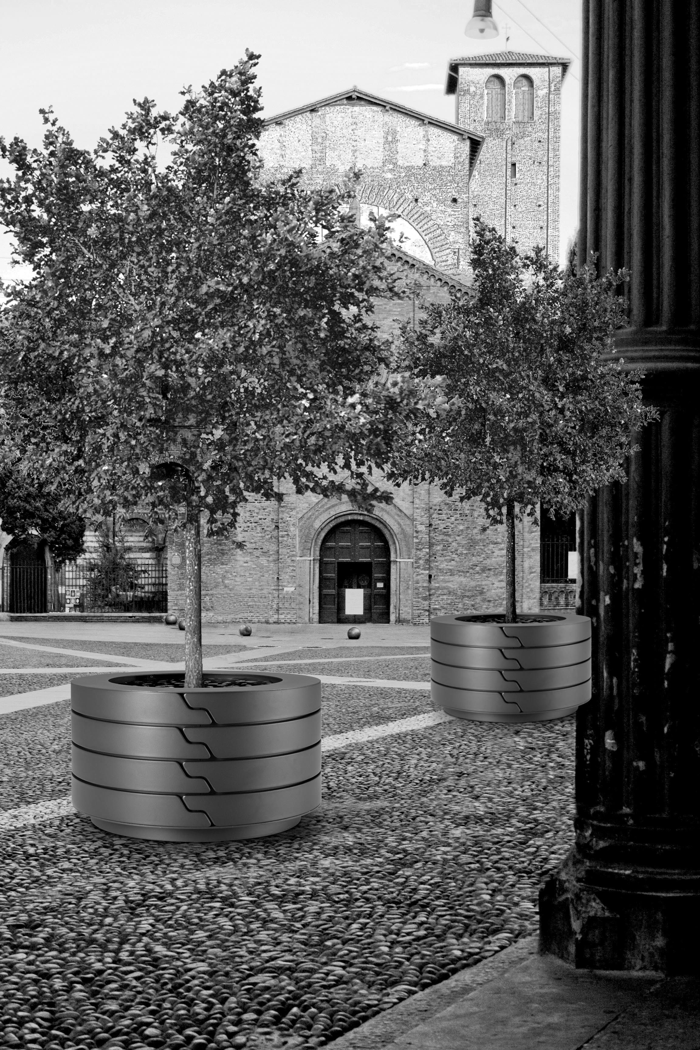 Круглый стальной плантатор Metalco FLORES ARCH-00069691 - Вид №1