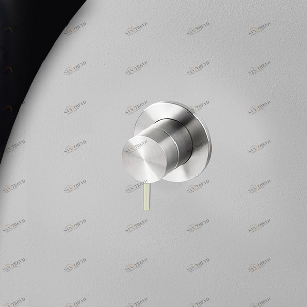 Смеситель для душа сталь глянцевая с серой ручкой Toki Radomonte TKI8LCIL29