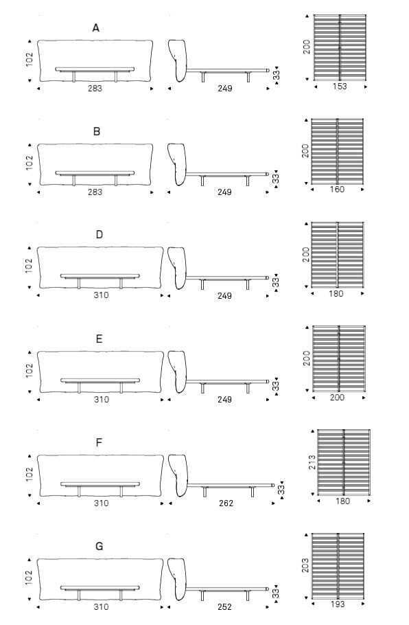 Двуспальная кровать с мягким изголовьем Cattelan italia MARLON ARCH-00069112 - Вид №2