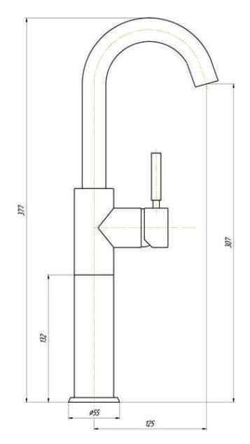 18666 Смеситель Migliore Kobuk  - Вид №1