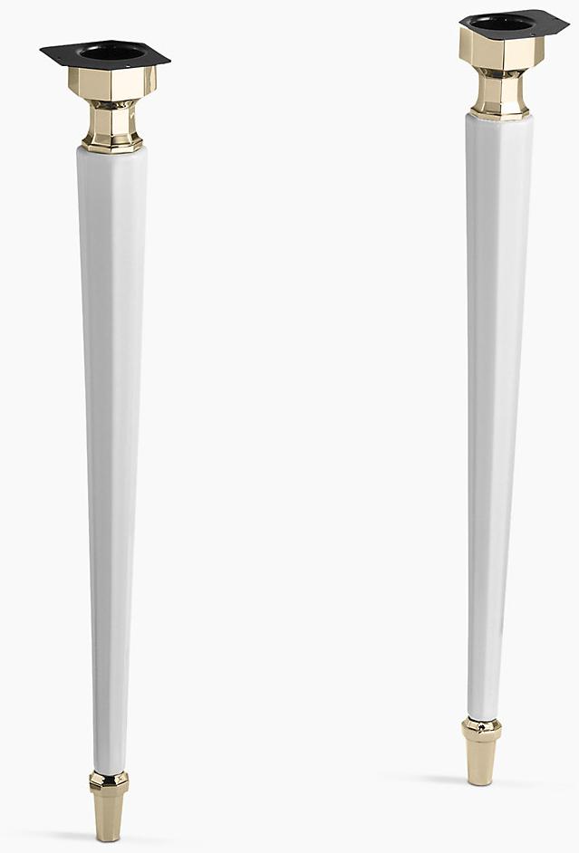 KOHLER Восьмиугольная шамотная глина Kathryn / конические ножки из латуни French Gold K-2317-AF-0 