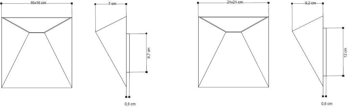 EGOLUCE Аппликация светодиода Mats 4564 / 4565  - Вид №10