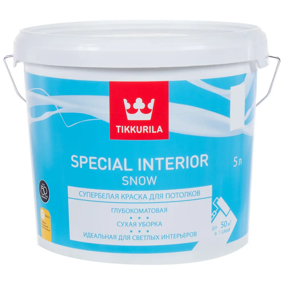 Краска Tikkurila Special Snow цвет белый матовый глянец 5 л STLM-2105684