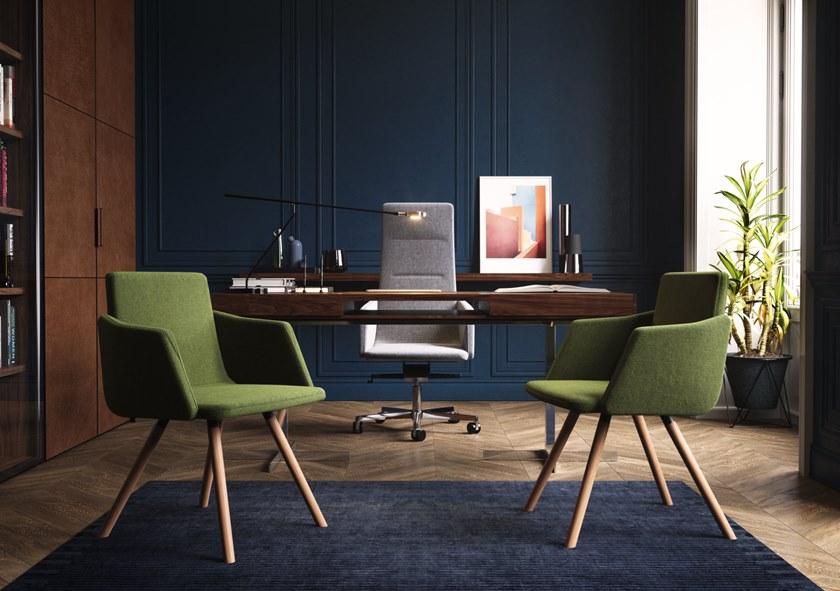 LD Seating Регулируемое по высоте офисное кресло с 5 спицами и колесами Harmony 835-ra - Вид №3