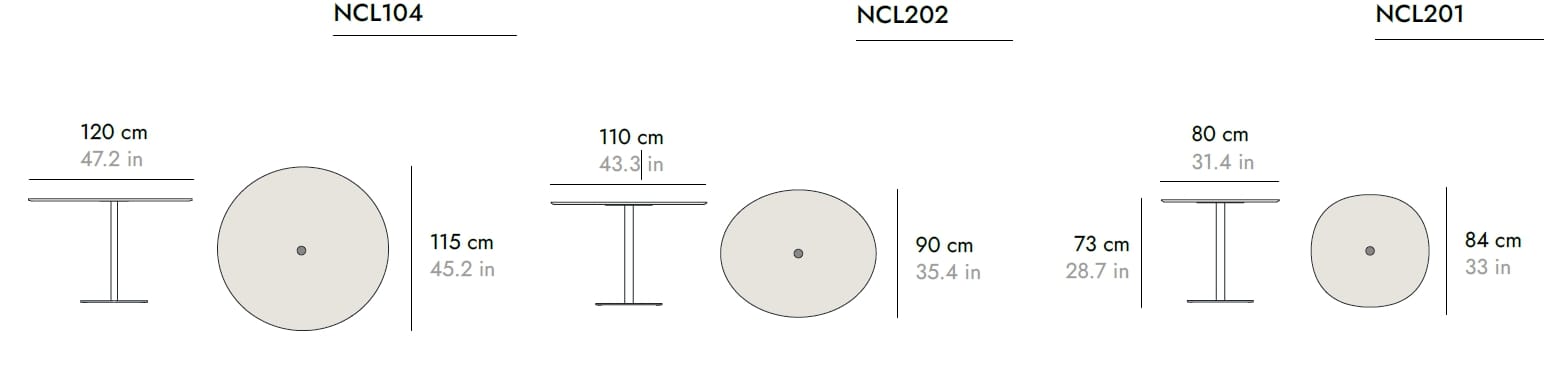 Круглый стол из стали и дерева Punt ядро ARCH-00138176 - Вид №8