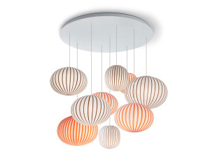 Подвесной светильник из дутого стекла