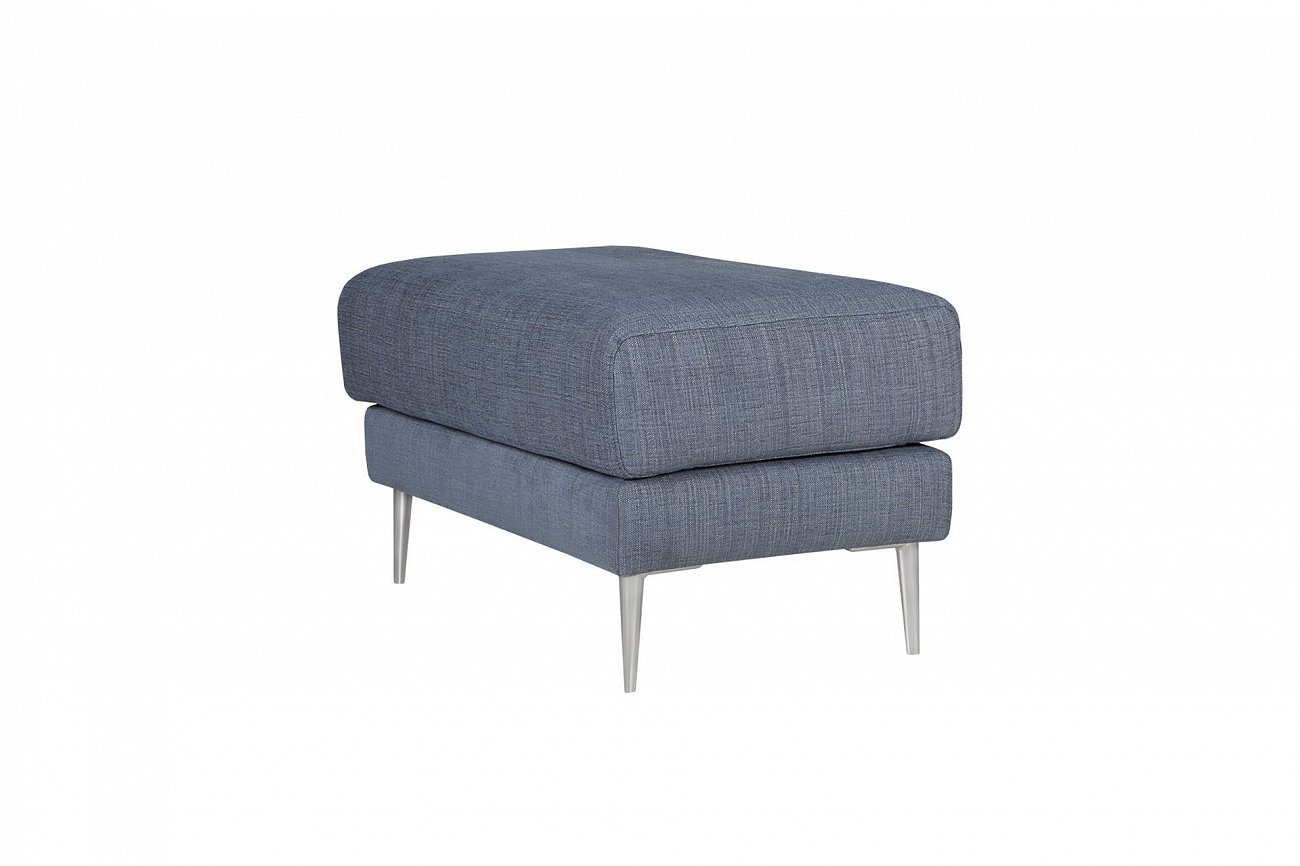 Пуфик прямоугольный на тонких ножках 80х50 см Agda голубой SITS AGDA 191861 Синий  - Вид №1