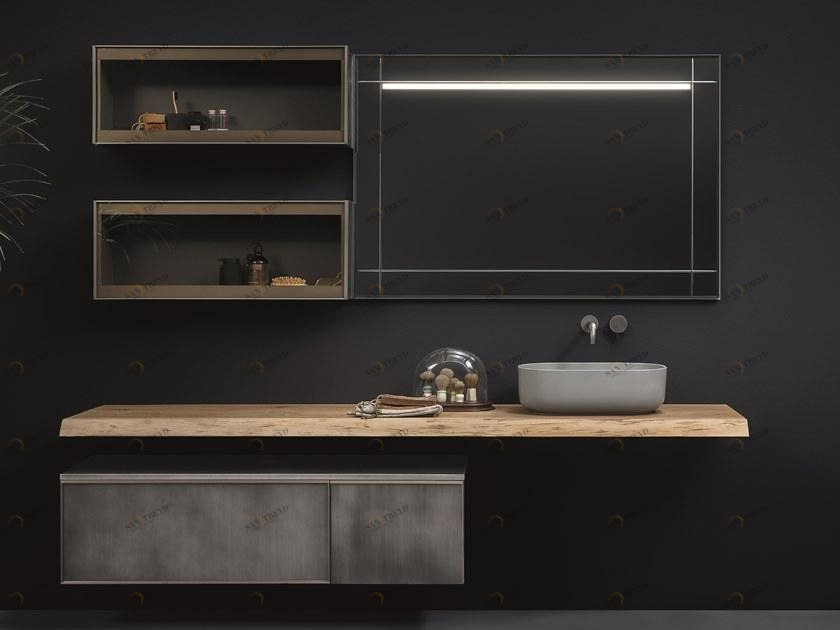 NOVELLO Тумба под умывальник с зеркалом Quari sun-id-1357266