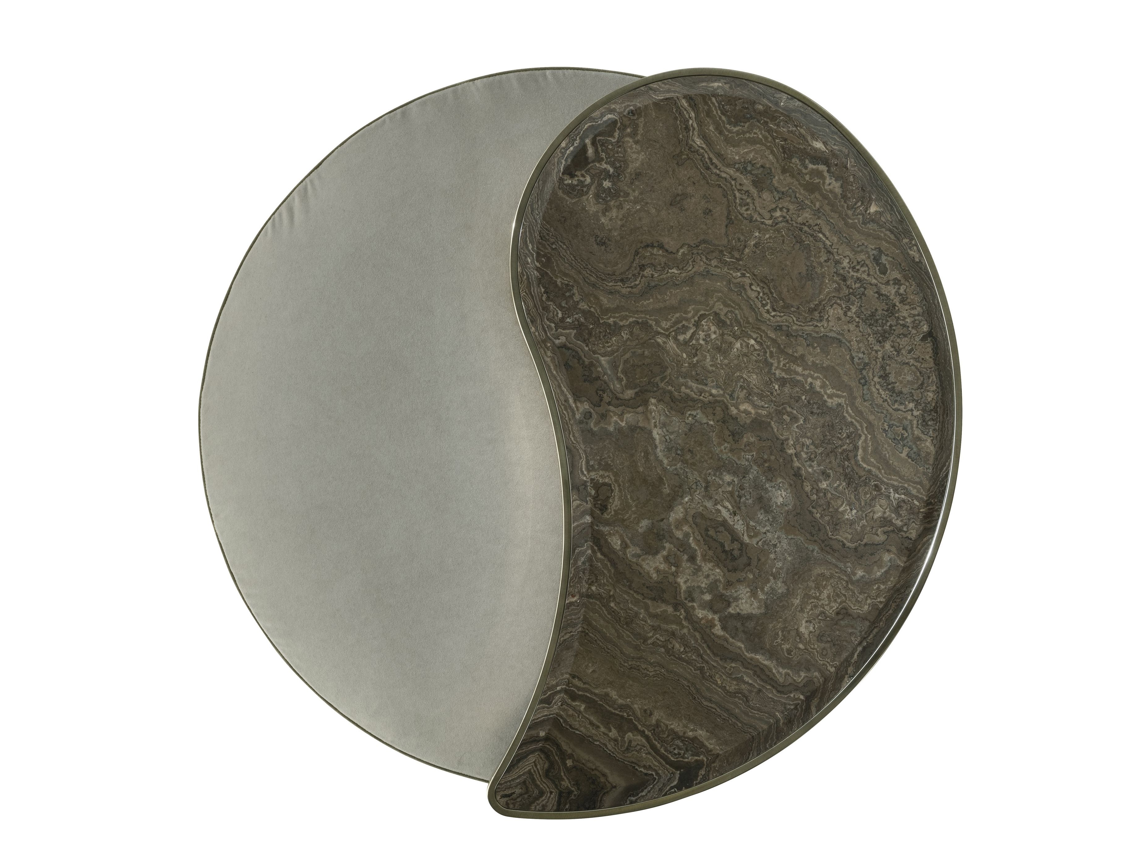 Бархатная мягкая пуфик с деревянным журнальным столиком ETRO Home Interiors ARCH-00110633 - Вид №3