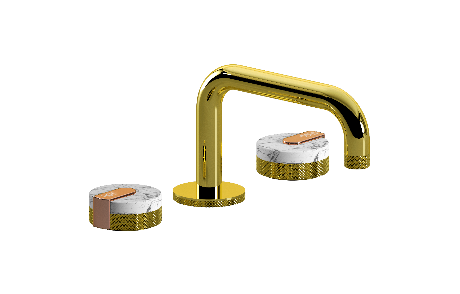 E-11510-R2MW-L1RG-PB Смеситель для умывальника на 3 отвертия GRAFF MOD+