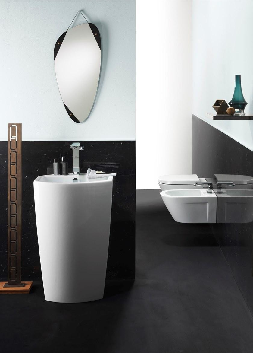 75561pf11 Напольная раковина стоящая овальная GSI ceramica Norm - Вид №2