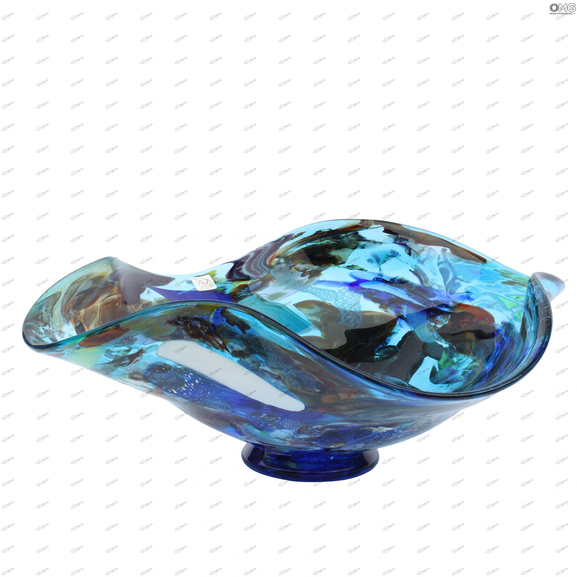 1996 ORIGINALMURANOGLASS Ваза Море Миллефиори - муранское стекло OMG 42 см 