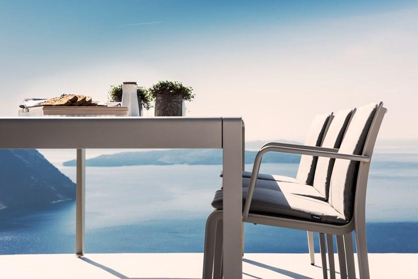 TRIBÙ Садовый стул из алюминия с подлокотниками Mirthe 07418 - Вид №6