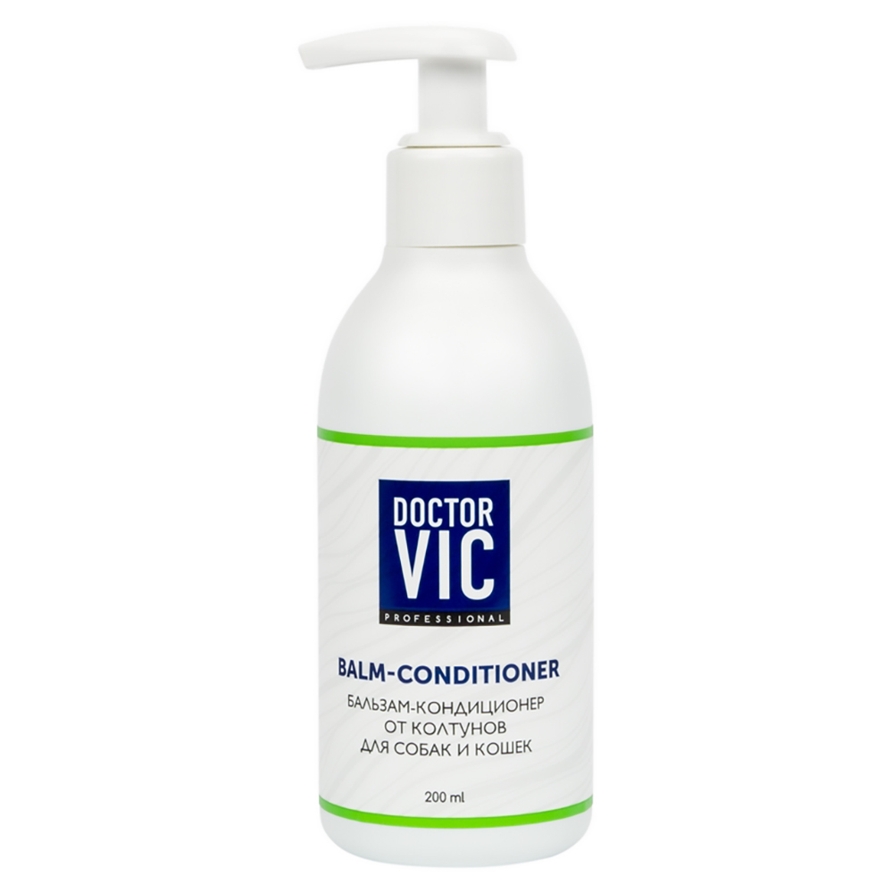 ПР0055488 Бальзам-кондиционер для собак и кошек от колтунов 200мл DOCTOR VIC 