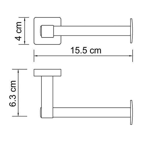 K-3996 Dill Держатель туалетной бумаги WasserKRAFT Dill K-3900  - Вид №2
