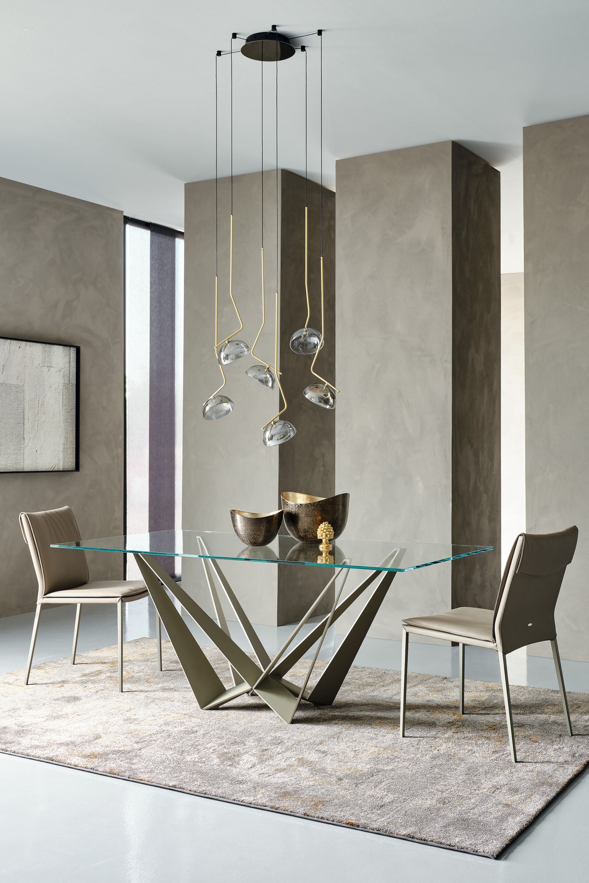 Латунь и Кристалл подвесной светильник Cattelan italia ARCH-00019151 - Вид №1