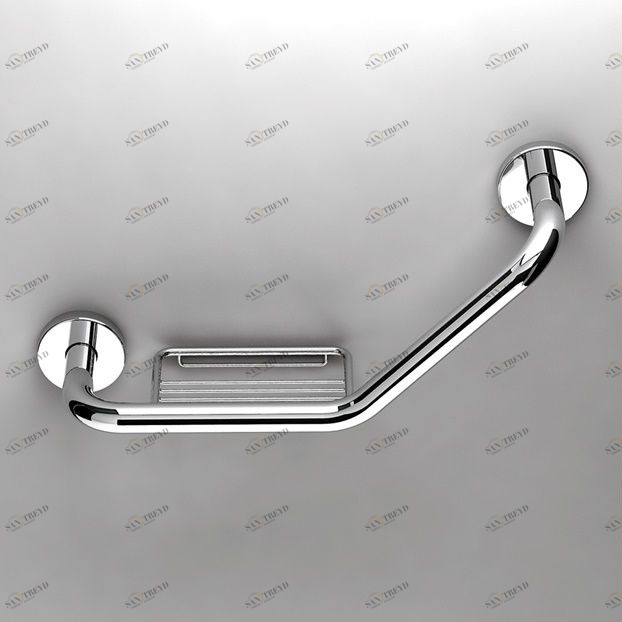 Sonia Поручень угловой для ванны STD с полочкой Grab Bars хром 052967