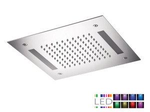 Светодиодная насадка для душа из нержавеющей стали с хромотерапией