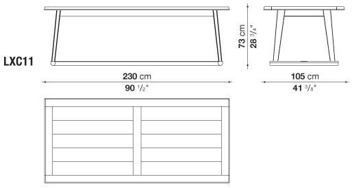 Maxalto Прямоугольный стол из дуба Recipio sun-id-1462807 - Вид №7