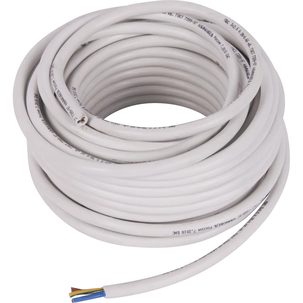 Провод Electraline ПВС 3х2.5, 20 м, ГОСТ STLM-2114679 - Вид №1