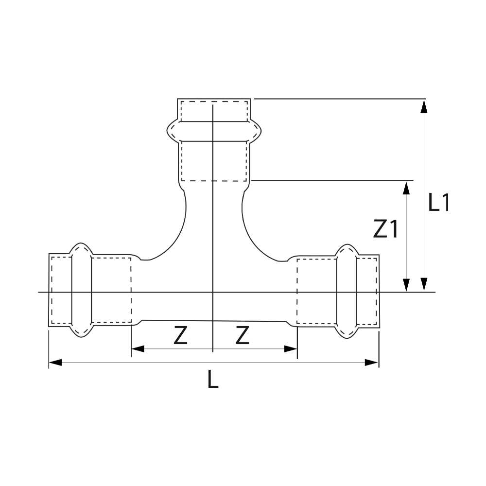 PS51300282828 Тройники Tece  - Вид №1