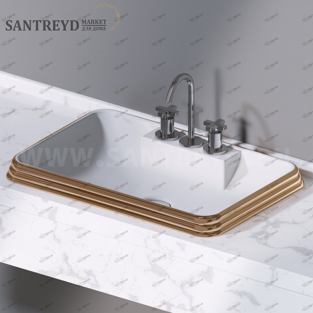 L613255 Накладная раковина под столешницу  прямоугольная A. e T. Italia GLASS AeT ITALIA