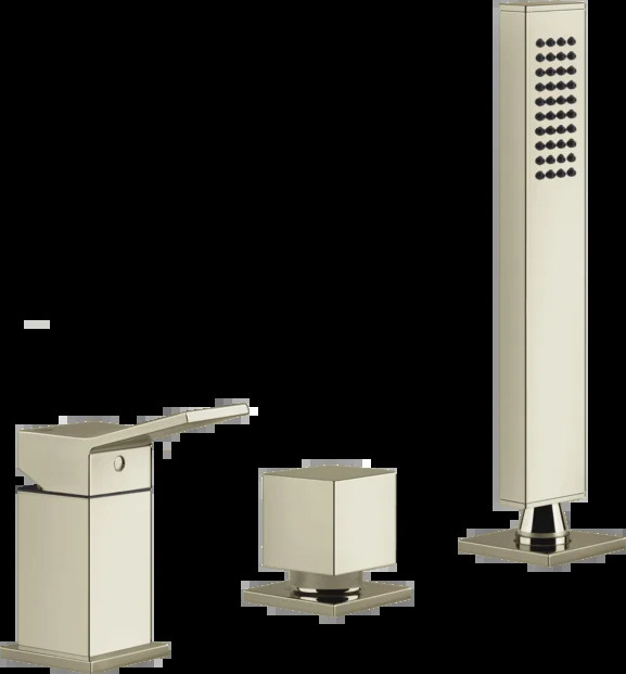 Смеситель для ванны 53043 720 Gessi Rettangolo k НИКЕЛЬ PVD