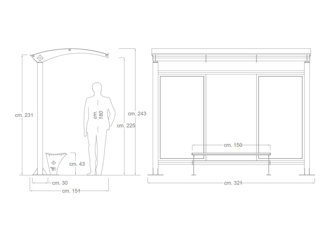Консольный навес DIMCAR ALESSANDRA ARCH-00145334 - Вид №2