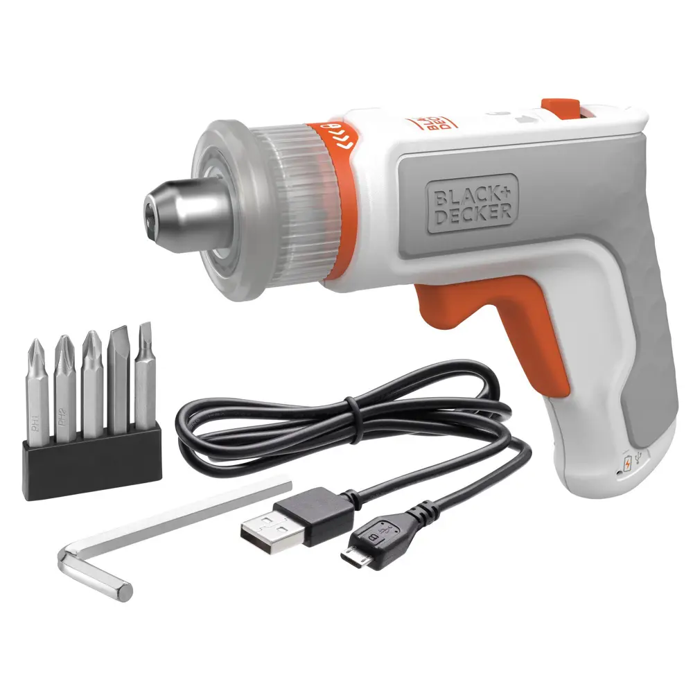 Отвертка аккумуляторная Black&Decker BCRTA01, 3.6 В Li-ion 1.5 Ач BLACK + DECKER STLM-2206731 - Вид №3