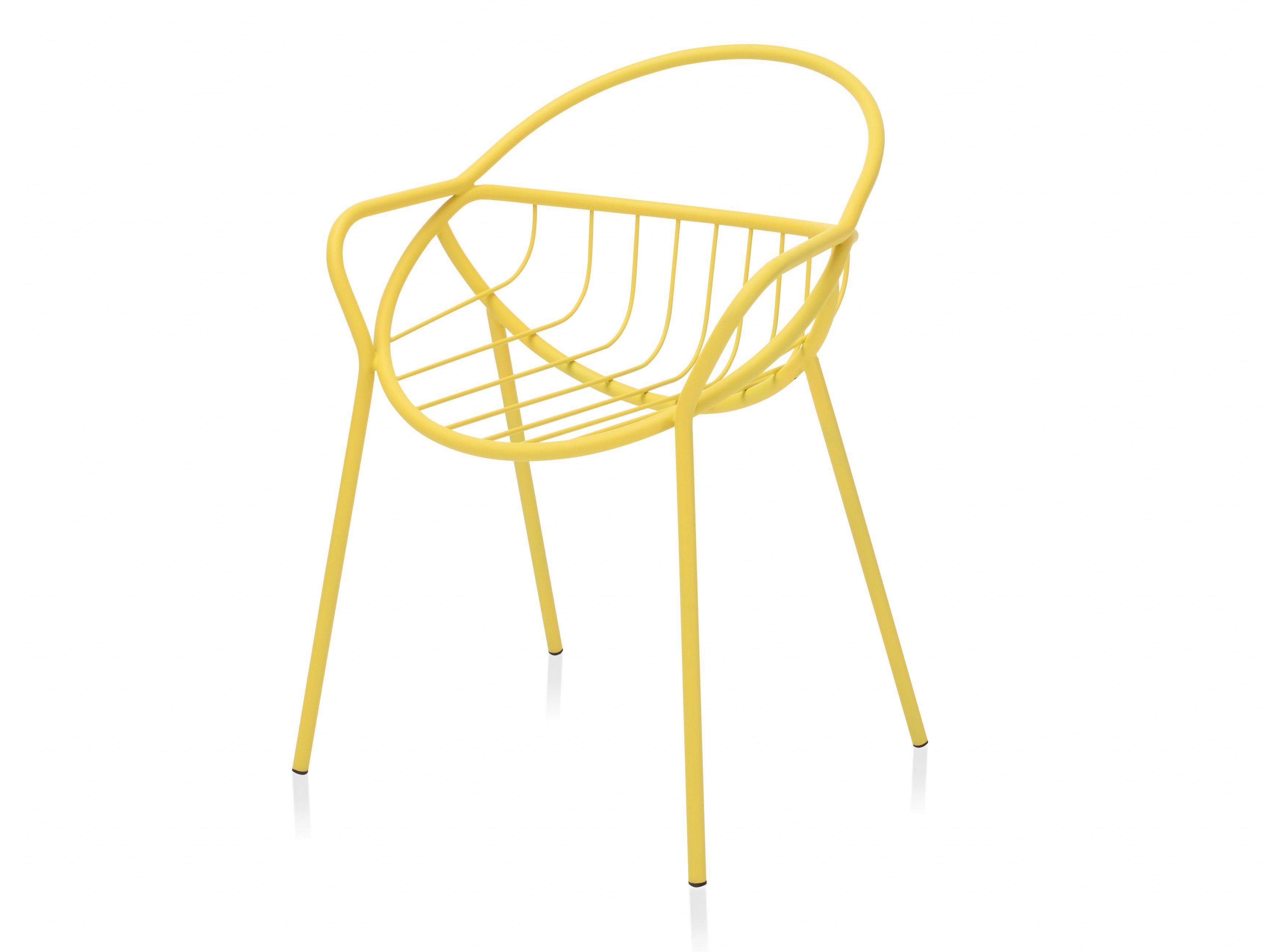 Стальной стул с порошковым покрытием с открытой спинкой Garda Furniture пузырь ARCH-00012461 - Вид №7