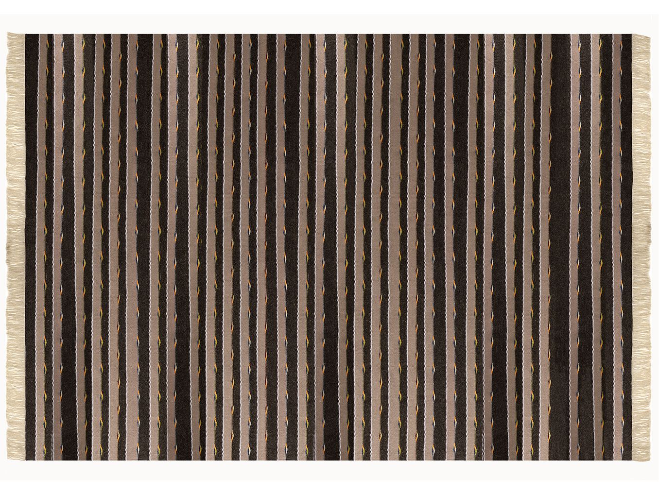 Полосатый шерстяной ковер ручной работы Eugenia Pinna Ambisues ARCH-00045286