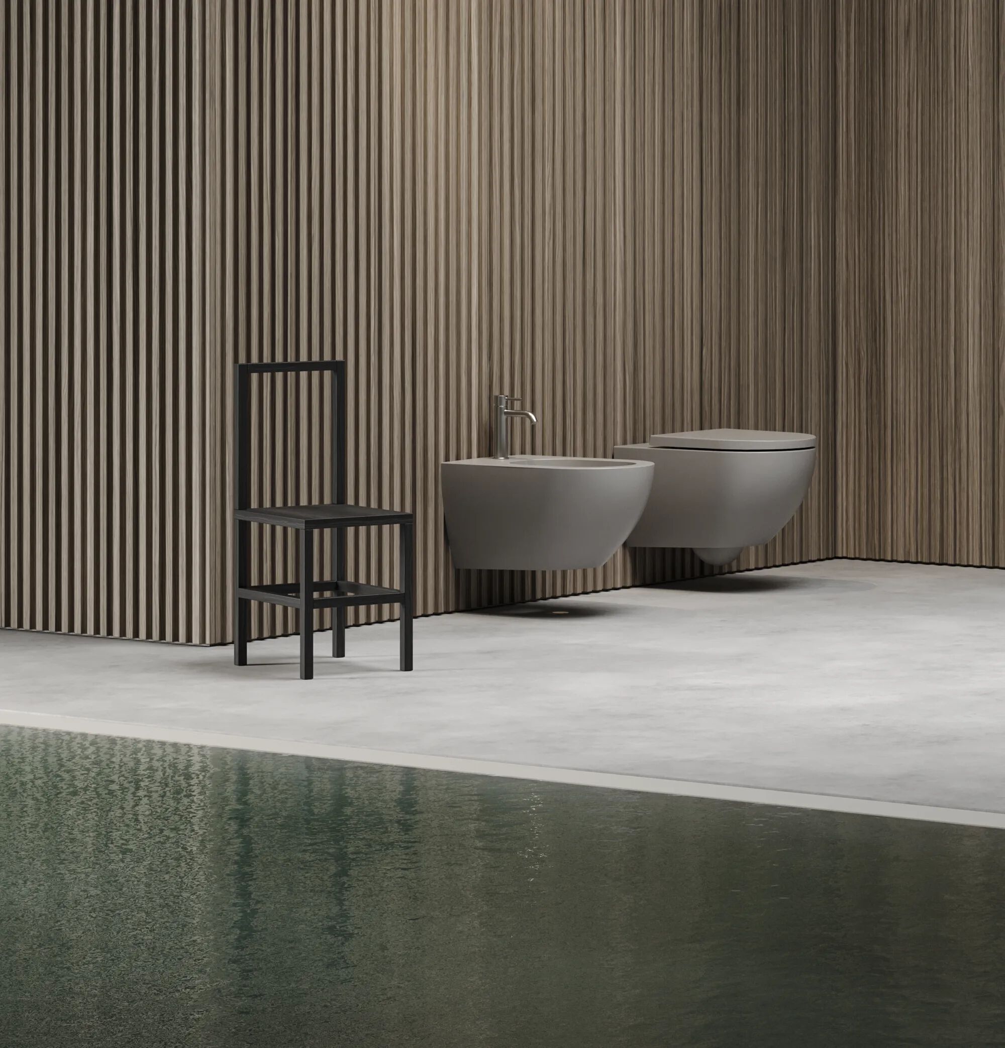 Керамический подвесной туалет без бриды Hatria Centrica ARCH-00152136 - Вид №2