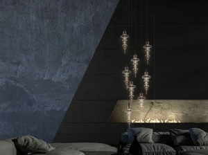 ILFARI Светодиодный подвесной светильник с прямым светом в стекле Reflexx 14365