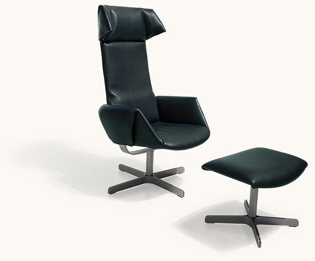 de Sede Кожаное кресло с 4 спицами и подлокотниками Ds-343 sun-id-1463469 - Вид №1