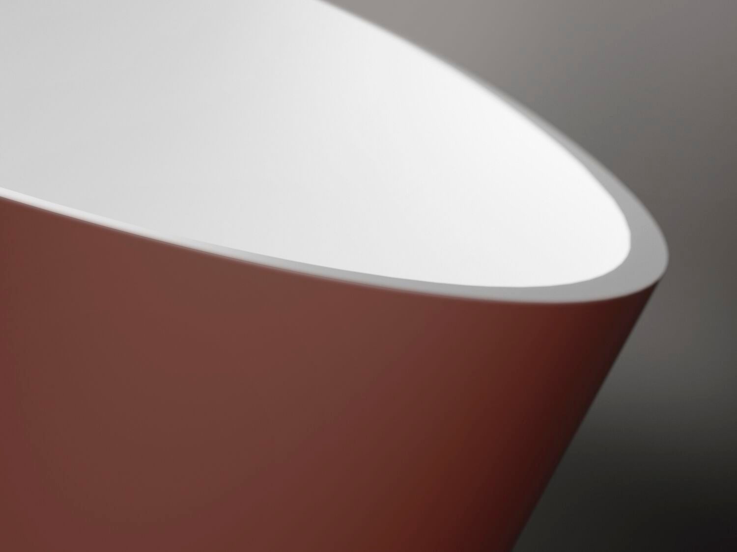 Овальная ванна в центре комнаты в твердой поверхности Gruppo Treesse мебель для ванной комнаты-отдельно стоящие ванны ARCH-00040277 - Вид №8