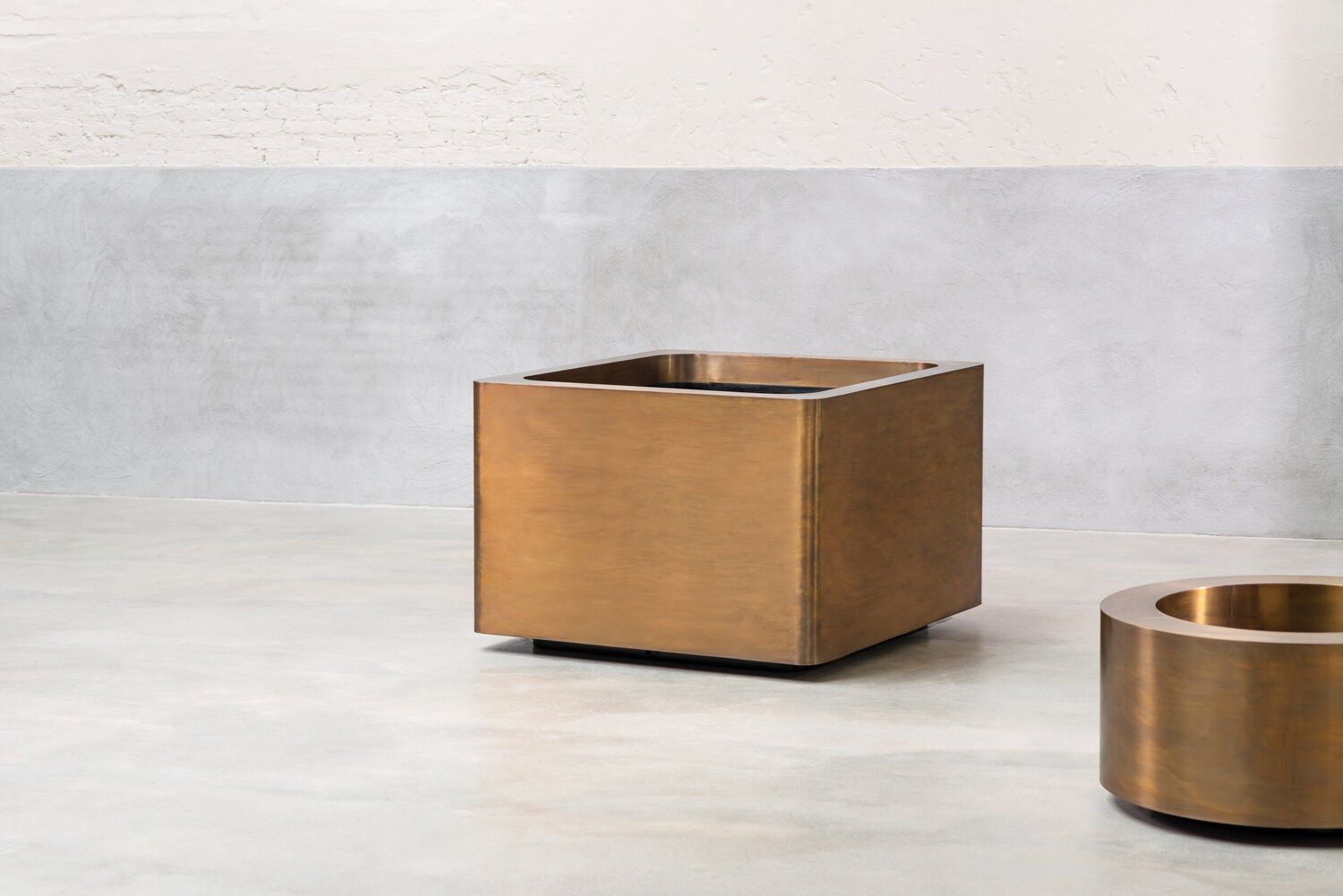 Квадратная латунная плантатор Royal Botania Купрум ARCH-00091093 - Вид №3