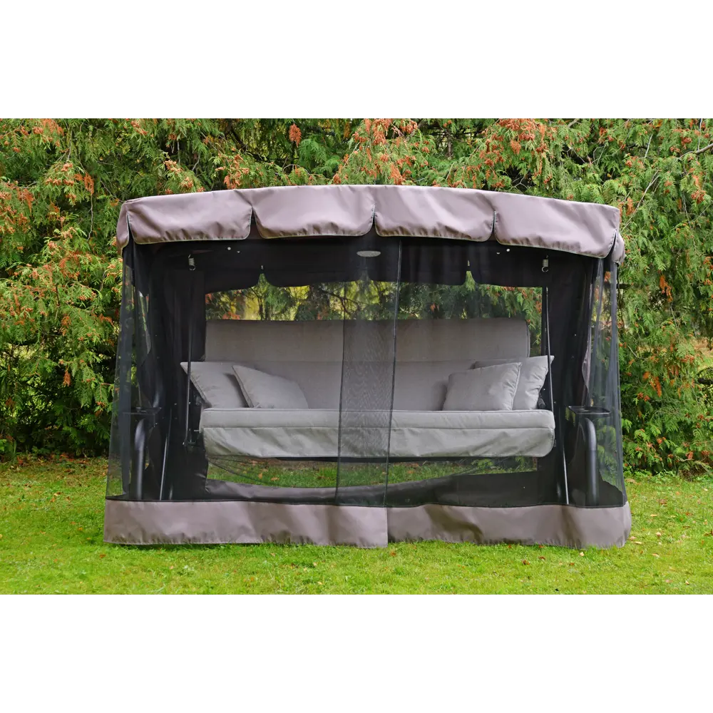 Качели садовые BEGINIA Moneron 4-х местные до 480 кг металл серый STLM-2173910 - Вид №10