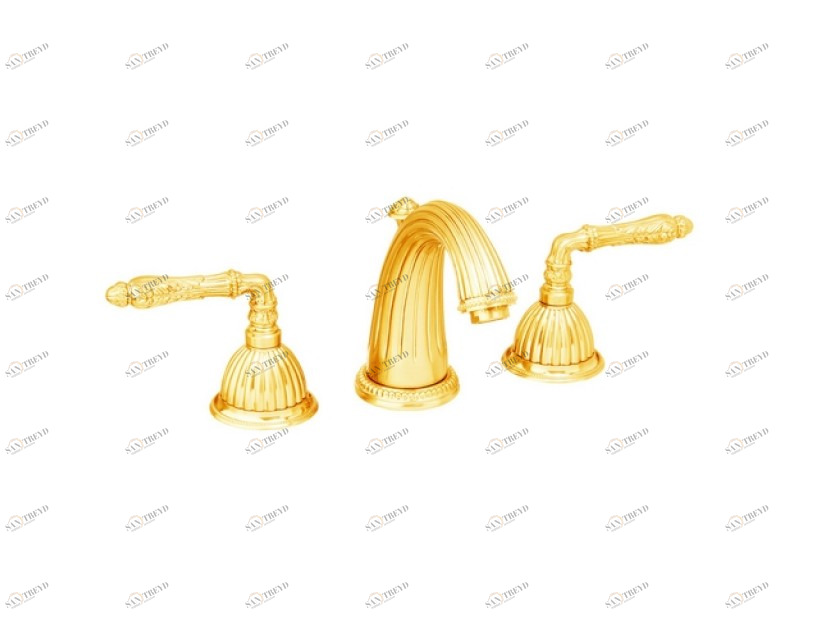 033001.A00.62 Набор для раковины с тремя отверстиями Сатин никель Mestre Artica