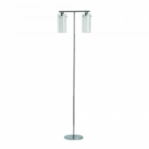 Торшер на 2 лампы 160х42 см хром Alfa Frozen 16229 ALFA FROZEN 00-3889315 Прозрачный;хром