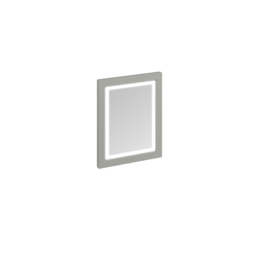 Burlington Зеркало 60 в раме со светодиодной подсветкой Мэтт Уайт M6MW  - Вид №1