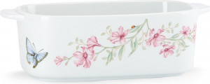 10613209 Lenox Блюдо для выпечки хлеба Lenox "Бабочки на лугу" 28х14,6см Фарфор