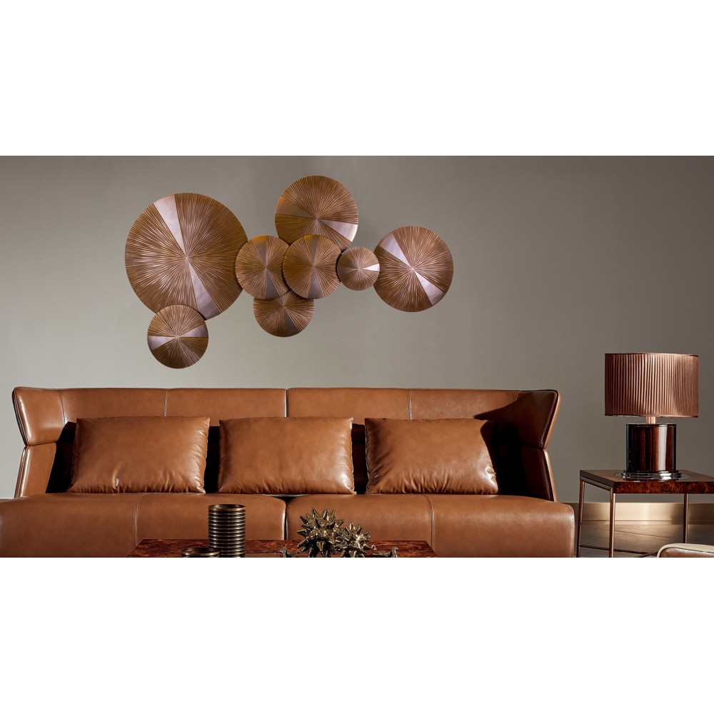 Панно на стену из дерева golden circle 160*90см. EVENHOME ДИЗАЙНЕРСКИЕ 129710 Коричневый  - Вид №1