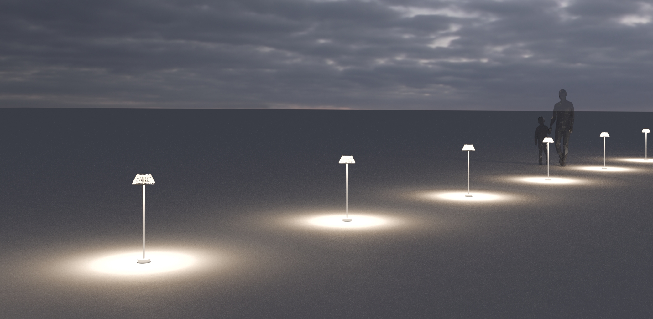 3240266 Мобильный светильник Platek MESH Paletto  MESH H. 800 mm - LED 4000K 87°  - Вид №7