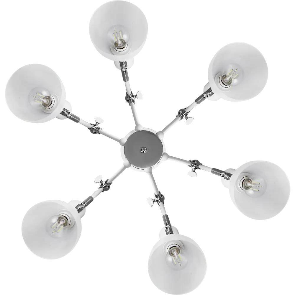 Потолочная люстра SCHAFFNER Interna - 6 ламп с матовыми стеклянными плафонами 87460832 STLM-0073918 - Вид №3