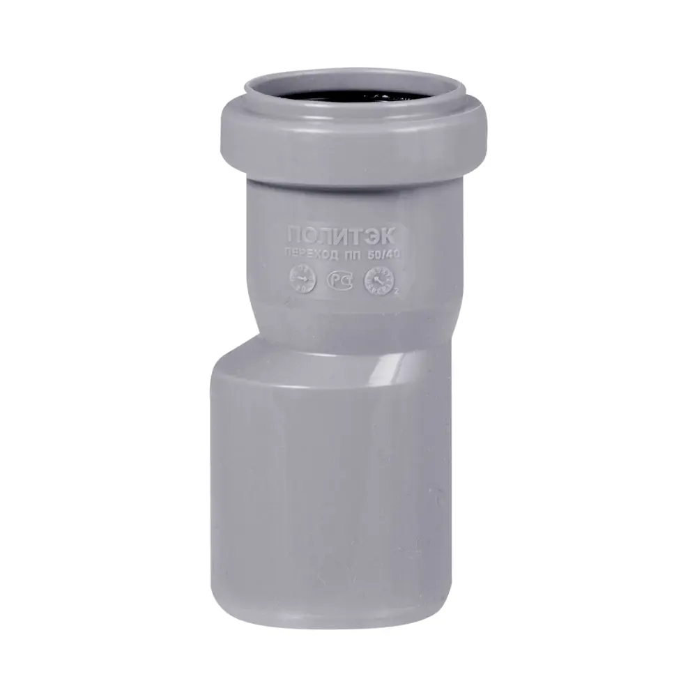 Эксцентрический переход Политэк 50x40 мм для канализационных систем 11012437 STLM-0001069 - Вид №1